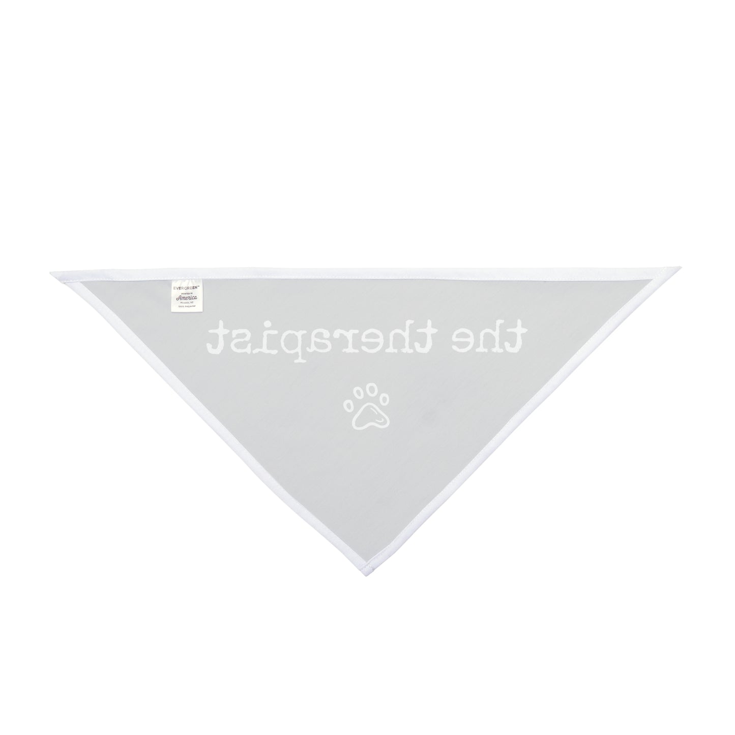 "The Therapist" Pet Bandana in Charcoal Grey