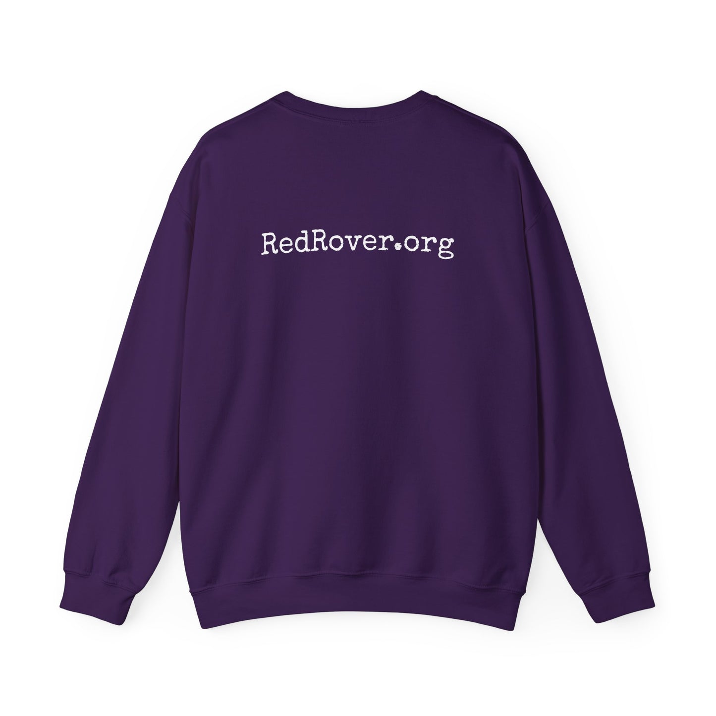 "Pets Are Family" Purple Crewneck Sweatshirt - Unisex Heavy Blend™