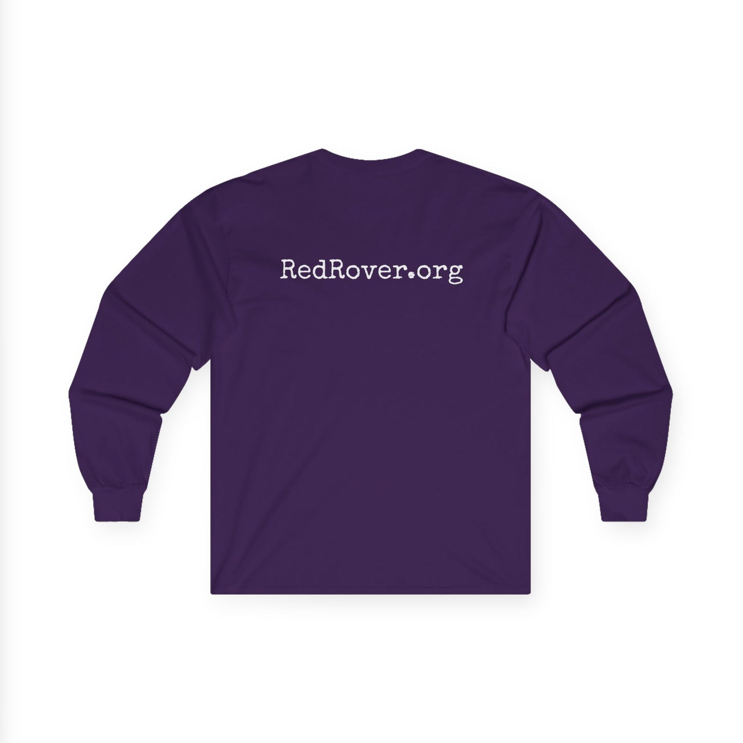 "Pets Are Family" Purple Unisex Long Sleeve Cotton Shirt