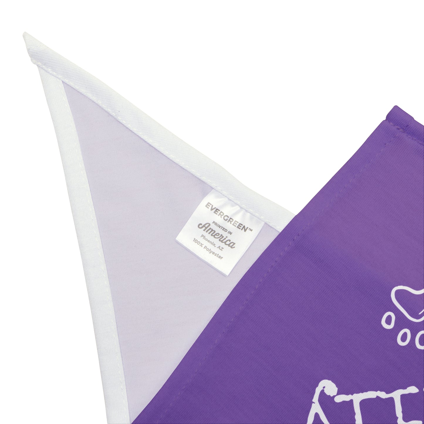 "Pets Are Family" Purple Pet Bandana